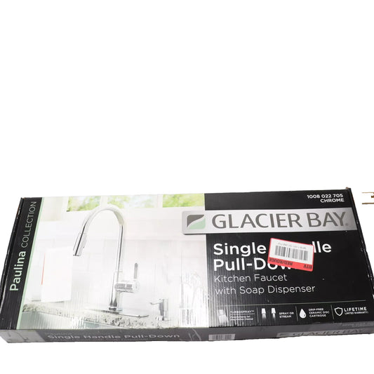 Glacier Bay Single-Handle Pull-Down Sprayer Kitchen Faucet Chrome 1008 022 705