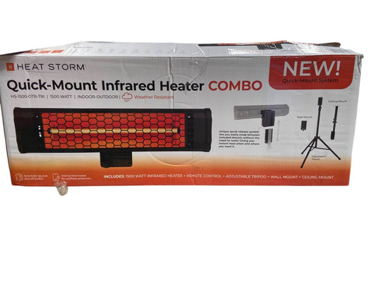 Heat Storm 1500-W Electric Infrared Heater Outdoor / Indoor With Remote