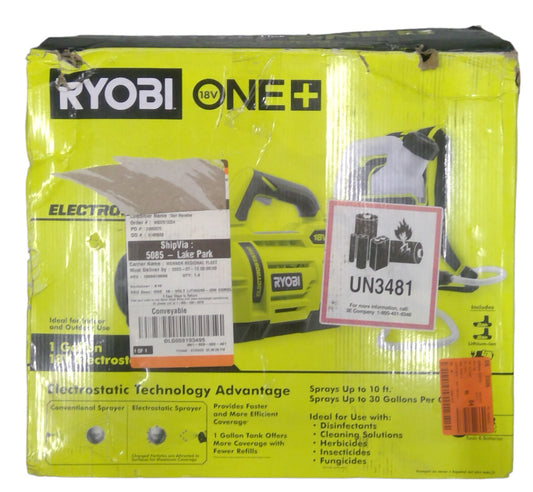 RYOBI P2870 1 Gal. 18v Electrostatic Sprayer Kit