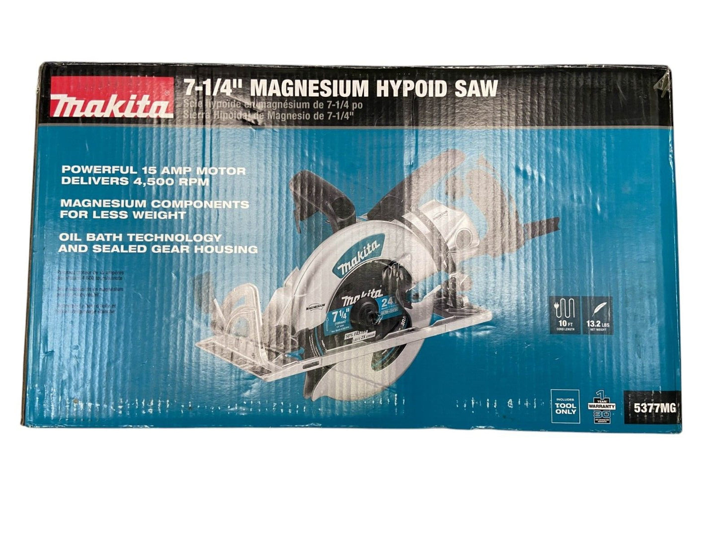 Makita  7-1/4" 15 Amp Lightweight Magnesium Hypoid Circular Saw (Missing Blade)