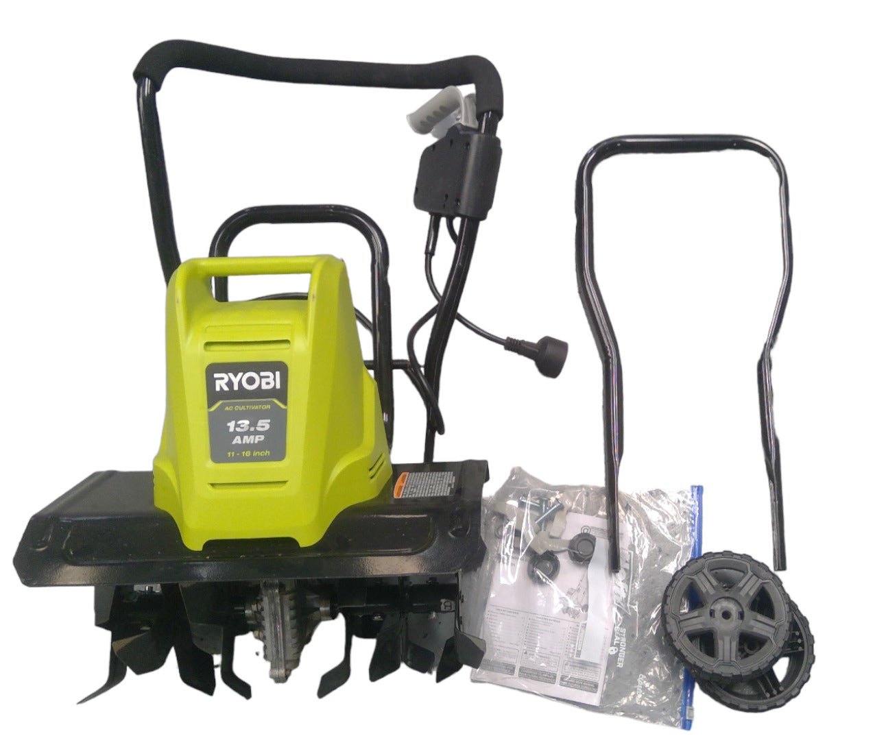 RYOBI 16 in. 13.5 Amp Corded Cultivator - RYAC701-MISSING COTTER PIN FOR WHEELS-