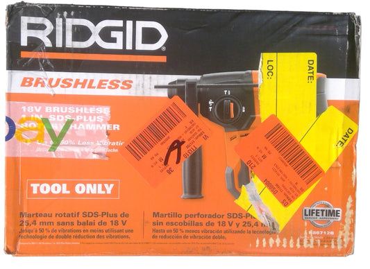 RIDGID R86712B 18v Brushless 1" SDS-Plus Rotary Hammer (Tool-Only)