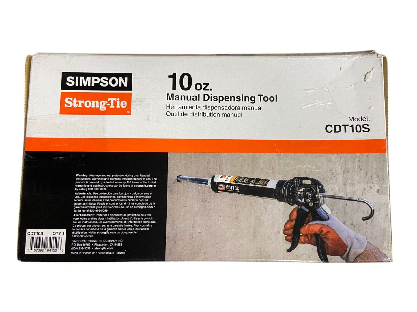 Simpson Strong-Tie CDT10S Manual Dispensing Tool for 10 oz. Single-Cartridge