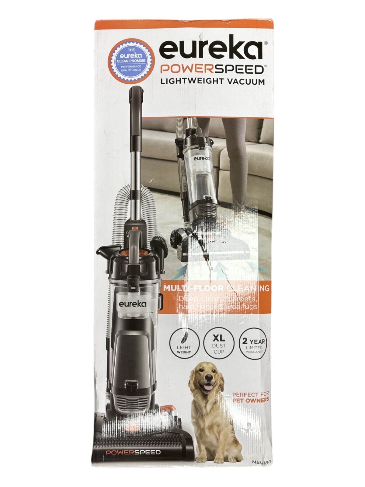 Eureka PowerSpeed Lightweight Upright Vacuum Multi-Floor NEU180 -READ-