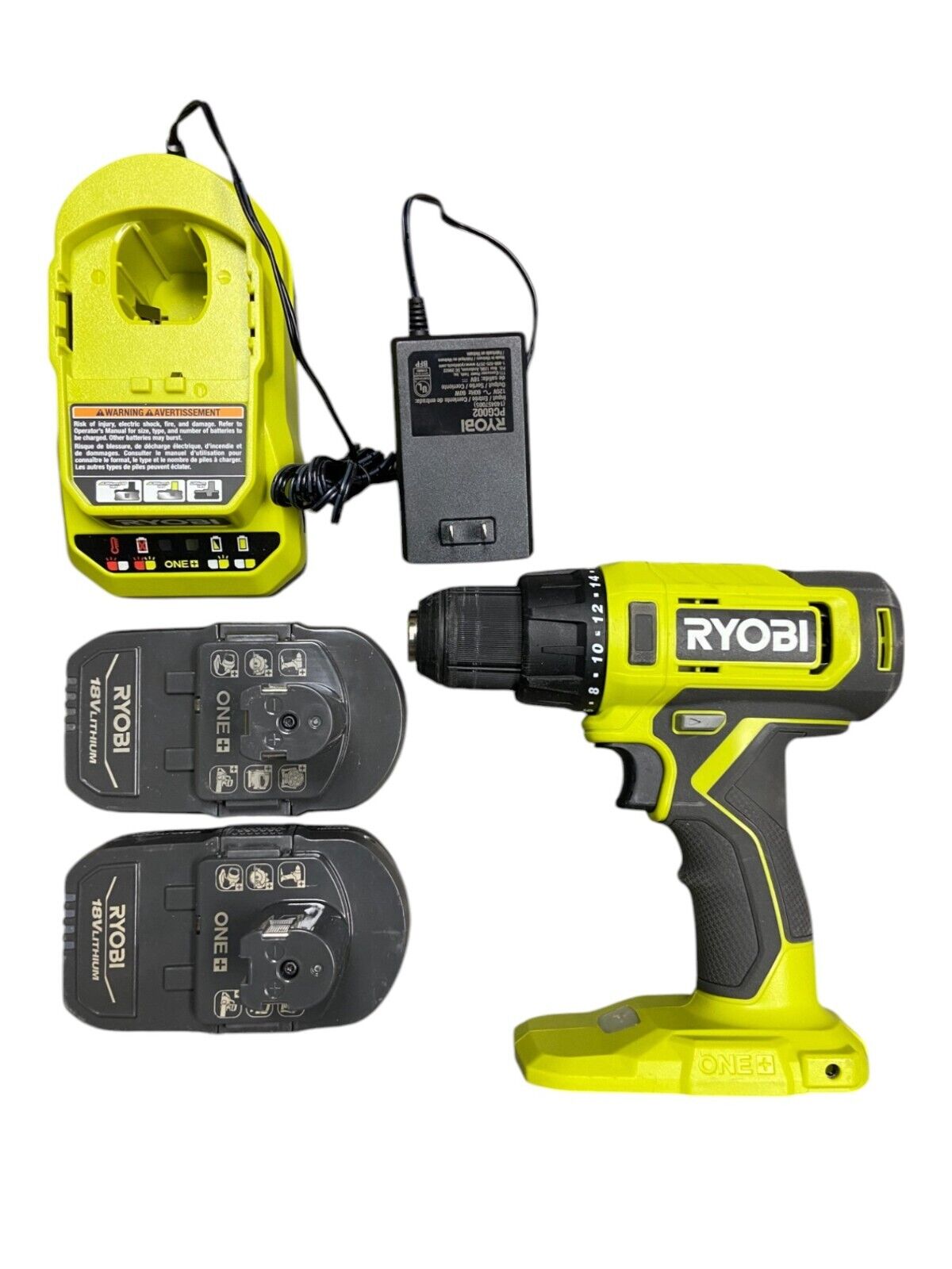 Ryobi PCL206K2 ONE+ Lithium-Ion Cordless 1/2" Drill/Driver Kit