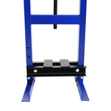 Steel H-Frame Hydraulic Garage/Shop Floor Press with Stamping Plates, with pressure gauge,6 Ton Capacity, Blue