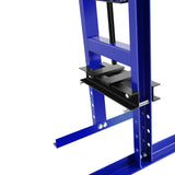 Steel H-Frame Hydraulic Garage/Shop Floor Press with Stamping Plates, with pressure gauge,6 Ton Capacity, Blue